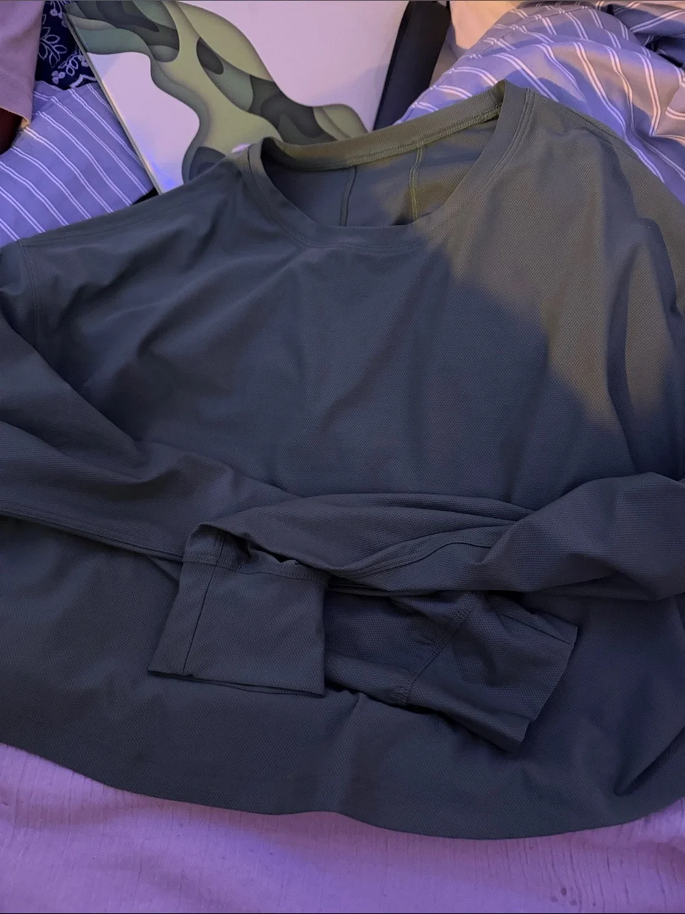 lululemon athletica Olive Green Long Sleeve Pullover
